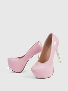 CUCCOO LuxiPop Women Heeled Sandals - Pink - View 6