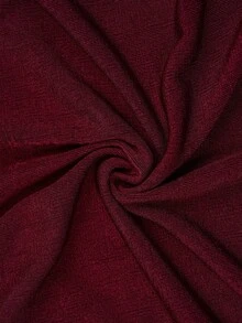 Amorya 女士纯色修身蕾丝高领吊带背心，春夏款，适合情人节派对穿着 - 酒紅色 - 查看 6