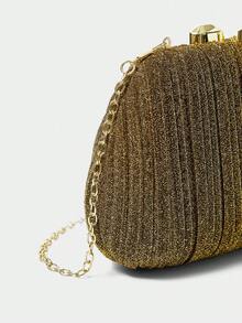 SHECARRY Women's Elegant Fashion Party Clutch Bag - Gold - View 6