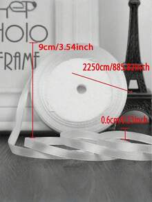 1/3/5 Roll 0.6cm/4cm Wide Satin Ribbon, For Bows, Cakes And DIY Crafts,Ribbon Bow Hair Accessory Making Cake Baking Bundling - Pink - View 5