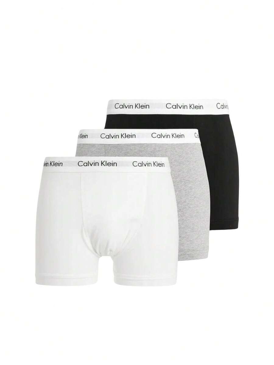Calvin Klein 3 Pack Men's Boxer Briefs - black/white/greyheather - View 1