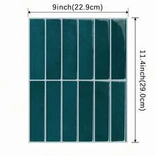 5pcs 3d Epoxy Resin Wall Stickers, Pu Self-Adhesive Kitchen And Bathroom High-Temperature Resistant Pet Tile Stickers And Wallpapers - Multicolor - View 2