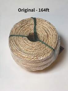 Cuerda de sisal natural, adecuada para reemplazar tableros rascadores de gatos, cuerdas de postes rascadores de gatos, restauración de árboles DIY y reacondicionamiento de muebles. - Blanco - Ver 16