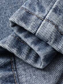 DAZY Women's Regular Waist Loose Straight Leg Casual Jeans Y2k