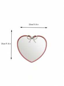 Joivida 1pc Heart-Shaped Butterfly Heart-Shaped Mirror, Student Dormitory Dressing Mirror, Heart-Shaped Small Gift Mirror, Suitable For Bedrooms, Living Rooms, Foyer And Bathroom, Ideal Valentine's Day Gift - Multicolor - View 10