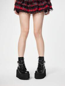 ROMWE Women Ankle Boots & Booties Valentine's Day - Black - View 3