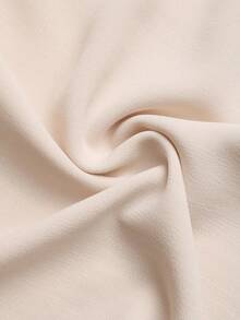 Lyxana Women's Elegant Sleeveless Pearl Decor Round Neck Dress - Apricot - View 6