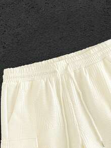 GENTILAND Men's Casual Drawstring Waist Cargo Shorts For Daily Commute, Sports, And Work Patterned Shorts Men Men's Jogger Shorts Cream Shorts Men Men's Cargo Shorts Men's Street Wear Shorts Men S Shorts Men S Shorts 7 Inch Inseam Jogging Shorts For Men Mens Clothes Short Set - Apricot - View 10