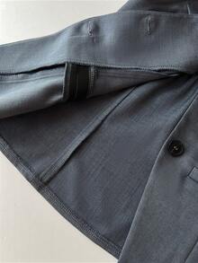 Elamini Women's Sleeveless V-Neck Thin Vest And Low-Waist Mini A-Line Skirt Suit Set, Elegant For Commuting, Spring/Summer - Light Grey - View 6