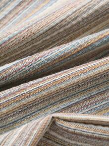 DAZY Teen Girls' Vacation Tie-Waist Striped Wide Leg Loose Pants - Khaki - View 6