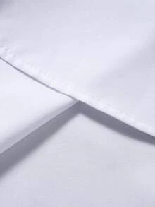 Manfinity Mode Men's Casual Striped Patchwork Front Button Long Sleeve Shirt, Autumn - White - View 7