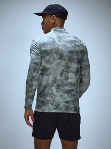 Musero Long Sleeve High Zip Neck Seamless Kit Top Branded All Over Print Sportwear Autumn Winter Essentials Gymwear Athletic Gym - Multicolor - View 4