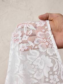 BamGleam Women's Lace Sexy Casual Short Shirt , Summer Top , Summer Holidays , Summer For Women , Summer For Women , Spring , Spring Women , Spring Breaks , Spring , Spring , Spring Spring Women , Spring Women, Vacations Women, Holidays For Women, Summer Holidays , Vacations For Women Vacation , Holiday, Holidays , Summer Vacations , Beach Vacations For Women - White - View 8