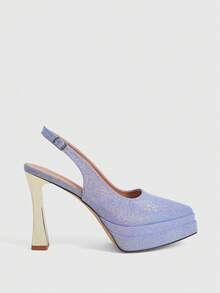 CUCCOO LuxiPop Women's Fashion Party Waterproof Platform High Heel Sandals - Royal Blue - View 1