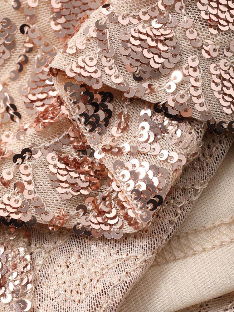 Women's Sequin Patchwork Fashionable Versatile Date Party Mini Skirt