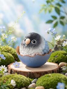 POKOJA LAND Blind Box (Non-Plush Filling), Suitable As Gift For Friends,Birds Dream Island Blind Box Series, 8 Regular + 2 Hidden Collectible Figurine, Premium ABS Plastic Realistic Bird-Themed Art Toy, Versatile Decor For Desk, Shelf & Collection, Perfect Birthday & Holiday Gift For Friends, Family, Collectors & Bird Enthusiasts,Spring To Summer - Tide play blind box - View 3