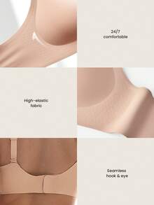 LUVLETTE 女士胸罩和无钢圈文胸 - 杏色 - 查看 11