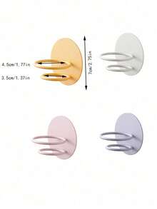 Joivida 1pc/4pcs Wall-Mounted Beauty Egg Rack, Powder Puff Storage Rack, Beauty Egg, Makeup Egg Rack, Gourd Powder Puff Rack, Wall-Mounted Bracket, Can Store Combs, Splints, Bath Balls And Other Small Items, Suitable For Dressing Tables, Bathrooms And Bedrooms - Multicolor - View 14
