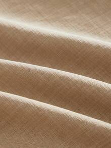 HIMLAND Men's Casual Pocketed Button Closure Versatile Commute Pants - Coffee Brown - View 4