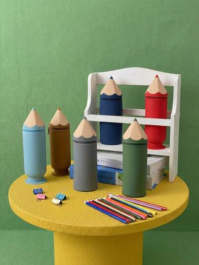 Joivida Dual Function Silicone Pen Holder & Pencil Organizer Suction Cup Base 6 Vibrant Colors Pen Slots Pencil Grooves Durable Non Slip Desk Organizer Office Home Storage Space Saving Stationery Organizer Practical School Supplies For Students Teachers Workspace Essentials Compact Stylish Desk Tidy Must Have Office Supplies