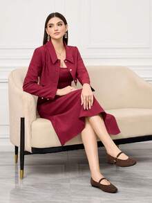 Sleekvia Giày lười nữ đế bằng kiểu khóa cài, thích hợp mang hàng ngày. - màu nâu - Xem 6