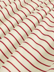 Cozy Pixies 2件套女婴草莓印花荷叶边圆领上衣和松紧腰裤套装