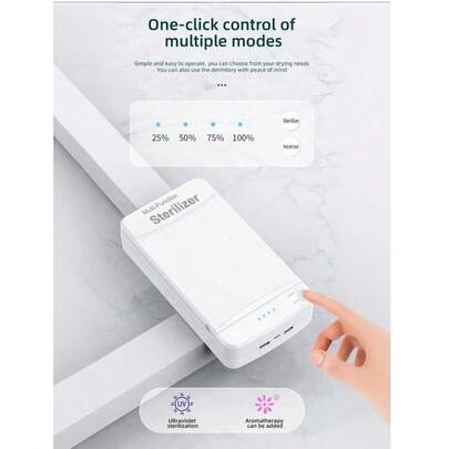 Teckwe UV Sterilization Box – Cleaning Box UV Sterilizer Suitable For Smartphones, Watch,Glasses Etc. | Large Capacity | Fast Sterilization |