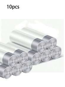10 Roll Set (150PCS) Drawstring Garbage Bag, Suitable For Small Kitchens, Bathrooms, Bedrooms, Super Strong, Odorless Garbage Bags, Disposable Garbage Bags, Can Liners, Cleaning Supplies, Commercial Use, Suitable For Kitchens, Living Rooms, Bathrooms, Offices, And Hotels - Multicolor - View 10