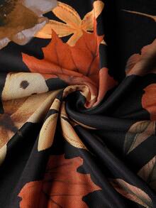 Ellevyn Vestido de manga corta con estampado de moda para mujer, primavera/verano - Multicolor - Ver 5