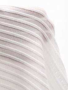 DAZY Women's Loose Textured Knit Pullover Sweater, Casual Business Office Wear, Street Style, Spring/Summer - Beige - View 3