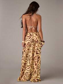 SHEIN BAE 女士撞色印花休闲罩衫 - 彩色 - 查看 6