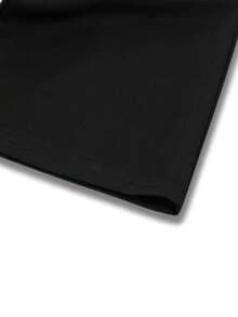 ROMWE MEN Men's Graphic Print Round Neck Short Sleeve T-Shirt And Drawstring Waist Long Pants Set - Black - View 4