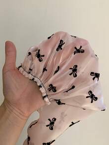 Feyla 女士蝴蝶结印花撞色优雅复古长袖中长连衣裙 - 彩色 - 查看 9
