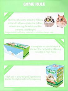 POKOJA LAND Blind Box (Non-Plush Filling), Suitable As Gift For Friends,Birds Dream Island Blind Box Series, 8 Regular + 2 Hidden Collectible Figurine, Premium ABS Plastic Realistic Bird-Themed Art Toy, Versatile Decor For Desk, Shelf & Collection, Perfect Birthday & Holiday Gift For Friends, Family, Collectors & Bird Enthusiasts,Spring To Summer - Tide play blind box - View 6
