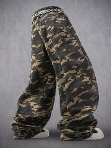 Manfinity Denimwave Quần Jeans Rách Rằn Ri Cổ Điển Thời Trang Cho Nam - Nhiều màu - Xem 2