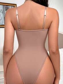 1件装女士纯色极简连体裤