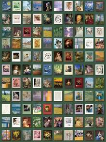 400sheets Random Vintage Pattern Material Paper Back To School - Multicolor - View 4