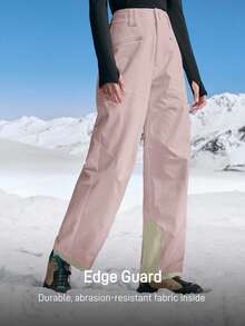 In My Nature 女士拉链口袋阔腿宽松休闲徒步裤 - 淺灰紫 - 查看 4