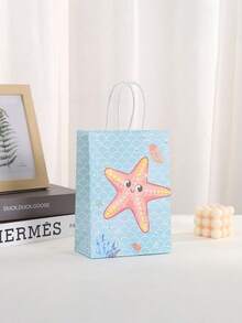 6/18/24/30/36Pcs Mermaid Party Gift Bag Mermaid Party Bag With Handle Pearl Mermaid Gift Bag Undersea Gourmet Gift Wrapping Bags For Birthday Party Decoration Items Snack Gift Wrapping Tote Bag - Multicolor - View 7