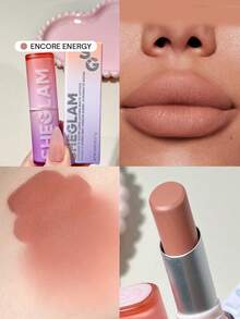 SHEGLAM Dynamatte Boom Long Lasting Matte Lipstick-Encore Energy 20 Colors Creamy Matte Waterproof Lipstick Amazing Non-Stick Cup Transfer-Proof Lipstick Lip Combo Brand Beauty Makeup Face Paint Cosmetic For Women Girls Perfect For Winter Spring Ideal For Y2K Fancy Fashion Suitable For Birthday Gift Party Ready Best Color - Encore Energy - View 1