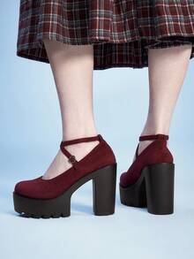 Sugerpunk Women Pumps Valentine's Day - Red suede - View 5