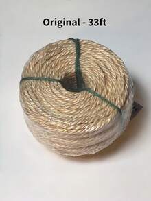 Cuerda de sisal natural, adecuada para reemplazar tableros rascadores de gatos, cuerdas de postes rascadores de gatos, restauración de árboles DIY y reacondicionamiento de muebles. - Blanco - Ver 13