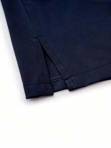 TaskEZ Scrubs Set: V-Neck Short Sleeve Top & Pants Scrub Uniform For Healthcare Workers - Deep Blue - View 4