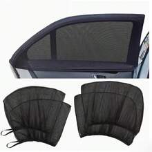 2件装汽车前后窗遮阳防蚊网罩，适用于轿车，玻璃遮阳网反光遮阳篷保护窗膜轿车 - 彩色 - 查看 5