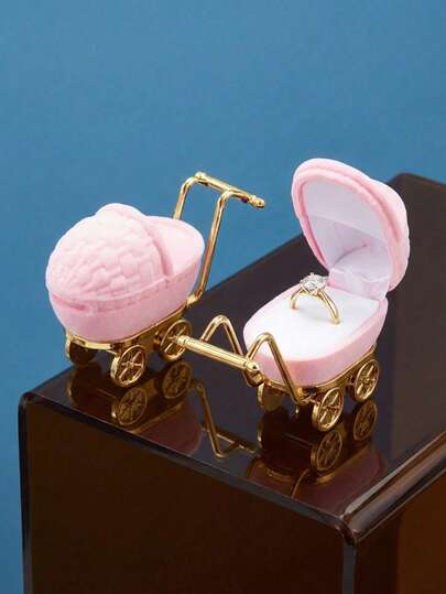 Joivida 1pc Cartoon Jewelry Gift Box Storage For Earrings Necklaces Rings Bracelets Christmas Stocking Fillers Holiday Present For Girls Teens Women Scandinavian Style Room Decor Must Haves