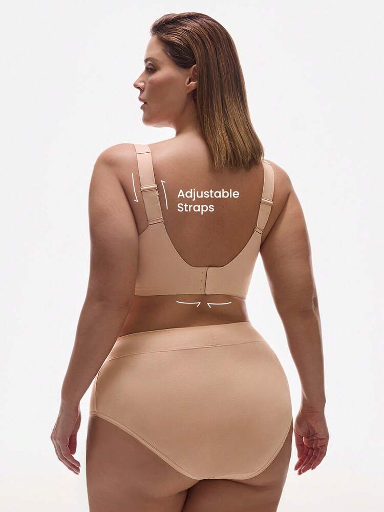 Plus Dream Curve 2ndSkin Wireless Seamless Plunge Lounge Bra