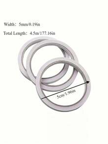 1pc Double-Sided Tape For Gift Wrapping, Long 177.16 Inch Strong Adhesive Transparent Tape Strips For Arts, Crafts, Card Making, Scrapbooking - Non-Waterproof, Wood Surface Friendly - Multicolor - View 3