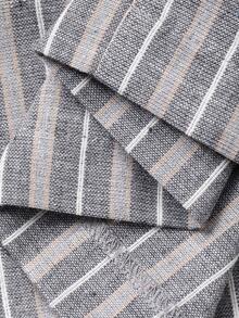 Livesso Women's Casual Striped Wide Leg Pants - Grey - View 7