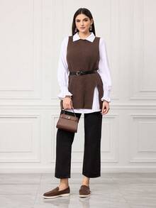 Sleekvia 25th Anniversary Women Loafers Shoes Slip-On Comfortable Soft Bottom Casual Shoes Valentine's Day - Brown - View 6