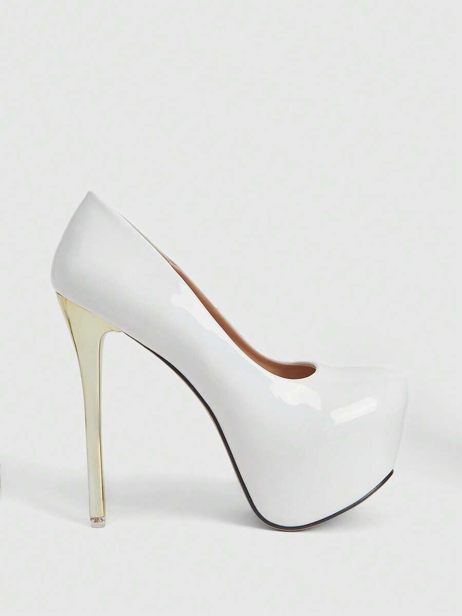 CUCCOO LuxiPop Women Heeled Sandals - White - View 1